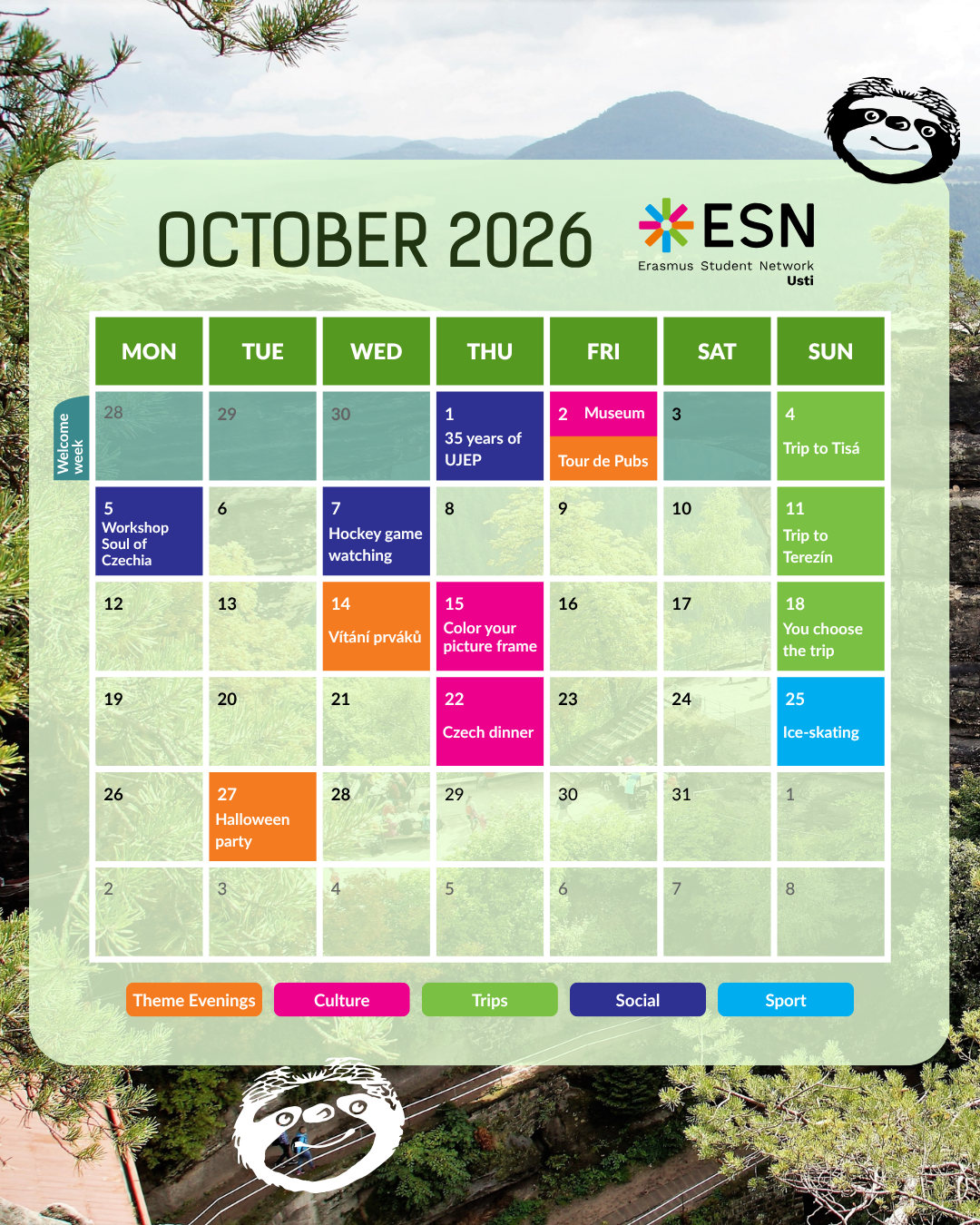 ESN Usti image calendar